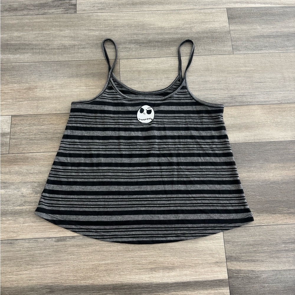 Jack Skellington Striped Tank Top